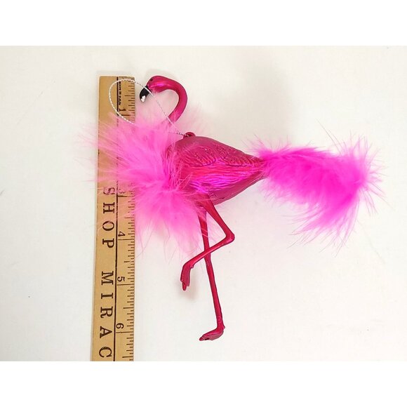 Flamingo Mug from Coastal Christmas and Flamingo Feathery Ornament - Picture 3 of 12